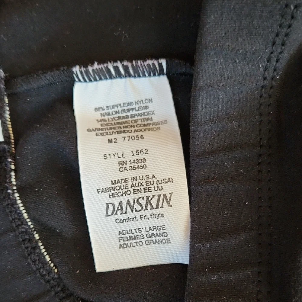 Danskin Black High-Rise Stretch Leggings - Picture 4 of 5